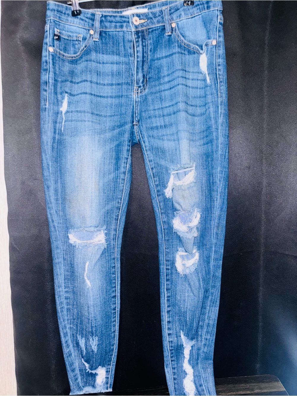 KanCan Distressed Light Blue Skinny Jeans
